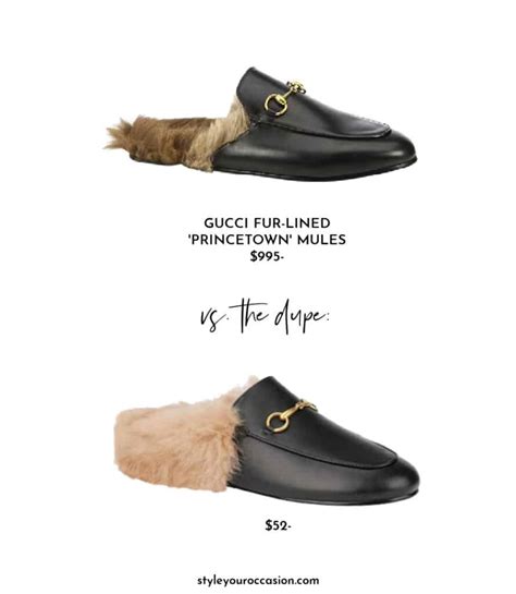 fur lined gucci loafers dupes|gucci loafer mule alternative.